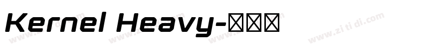Kernel Heavy字体转换